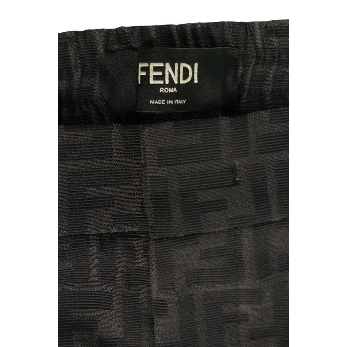 Fendi Fb0767 A6WJ Zucca Allover Pattern Easy Slacks Long Pants Men's 50 — view 3