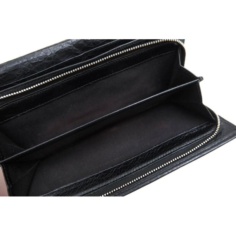Balenciaga Wallet Men Leather Black 1000 D with Coin — view 8
