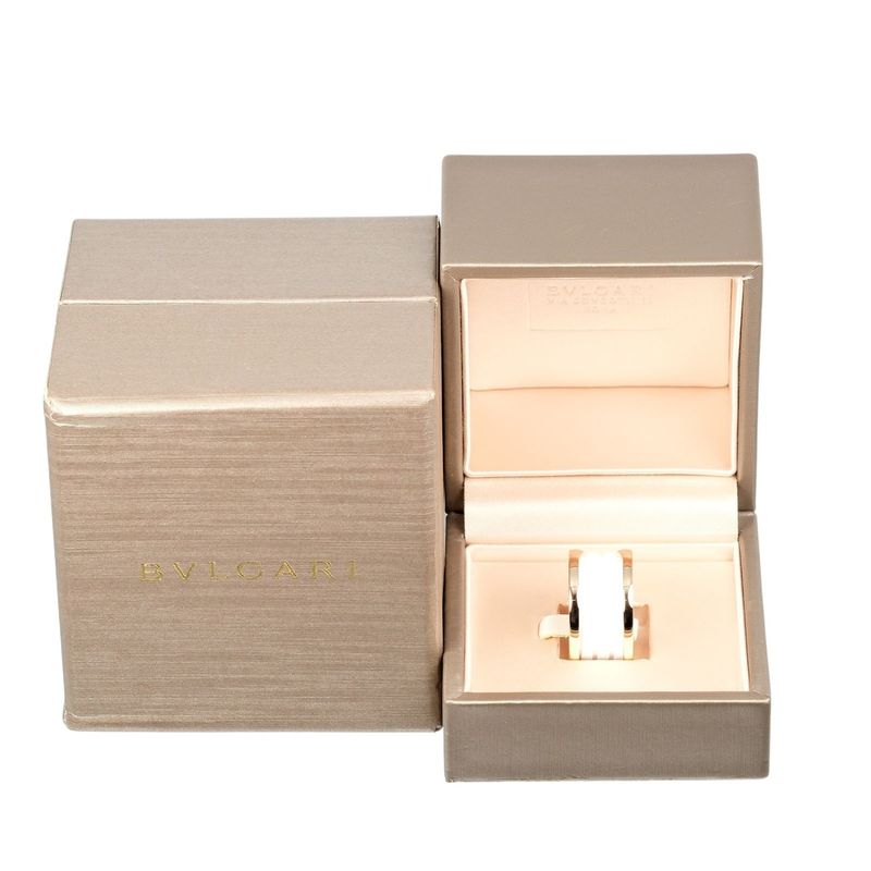 Bvlgari Bulgari Bzero1 4-band Bzero1 18K Pink Gold And Ceramic Size 13.5 Ladies
