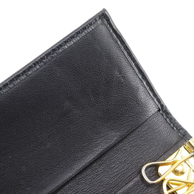 Prada Logo Hardware 6-rib Leather _ Key Case