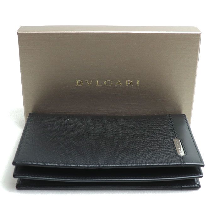 Bvlgari Bulgari Serpenti Scaglie Man Long Wallet Black 280922 Men's Preowned