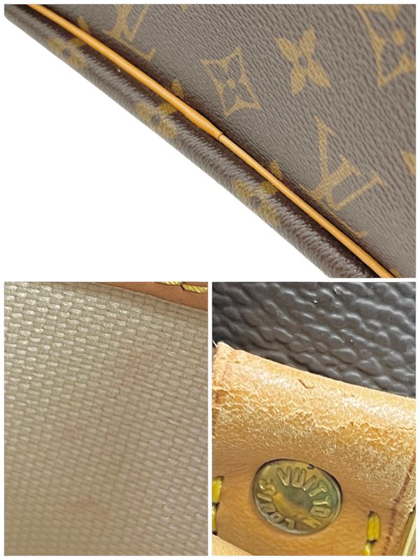 Louis Vuitton Shoulder Bag Reporter PM Monogram Leather Brown