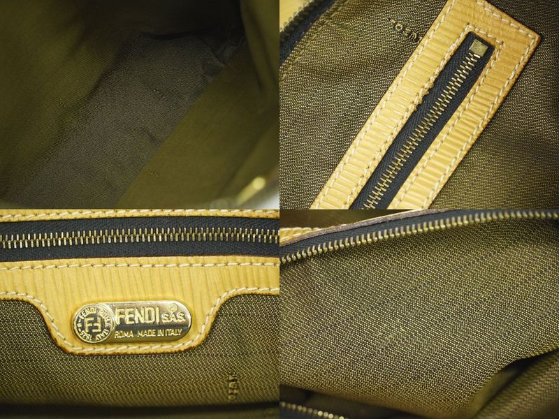 Authentic Fendi Zucca Tote Handbag Canvas Brown Zucca Bag Pre-owned [follow-up