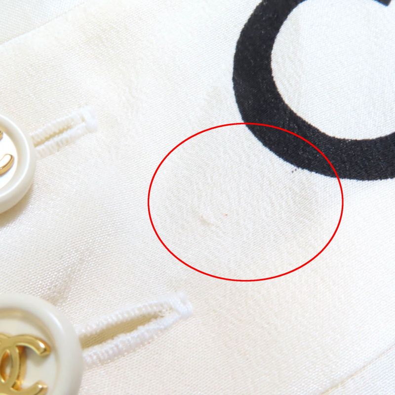 CHANEL Boutique CHANEL Boutique Vintage 97P P07977 100% Silk Full Logo Coco