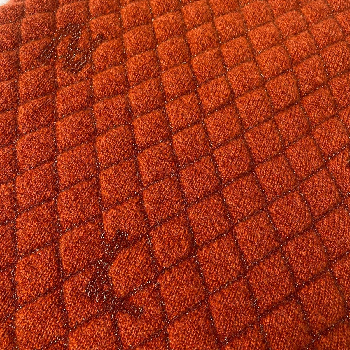 Chanel Quilted Cashmere Viscose Scarf — view 9