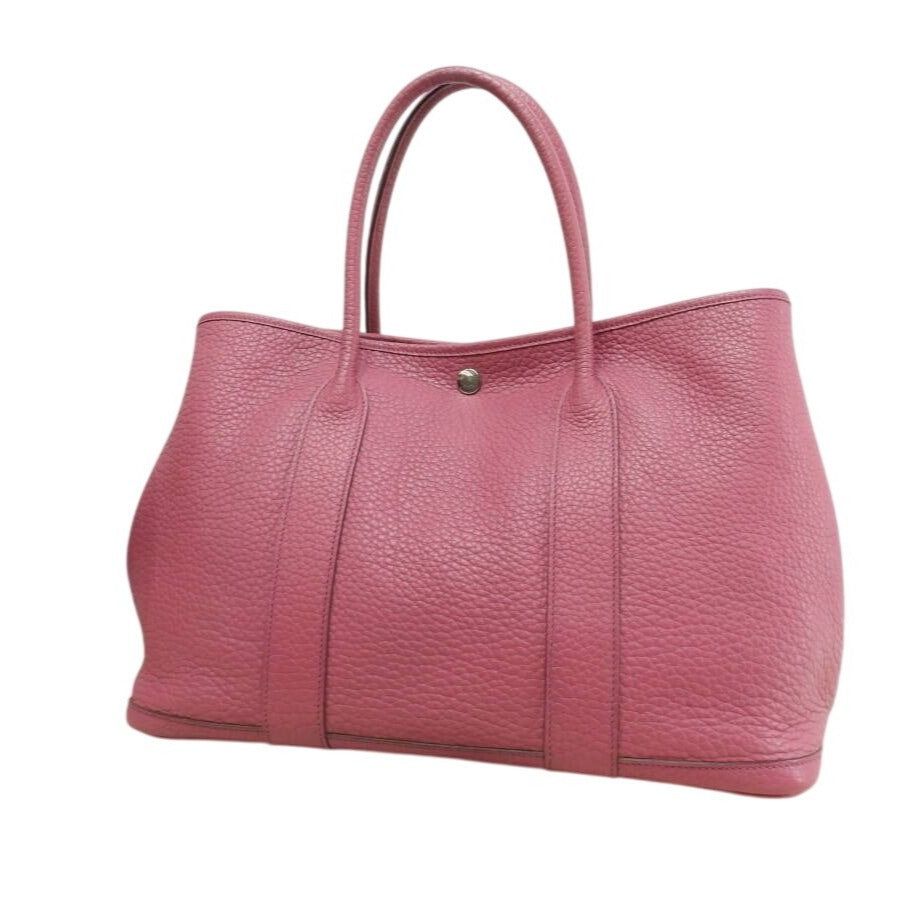 Hermes Garden Party 36 PM Negonda Leather Tote Bag Pink Handbag Purse