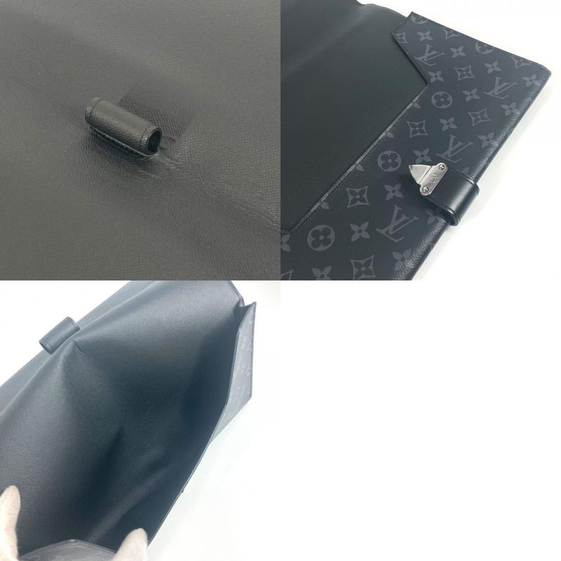 Louis Vuitton Clutch Bag Porte Documents Franck GM Gi0273 Monogram Eclipse