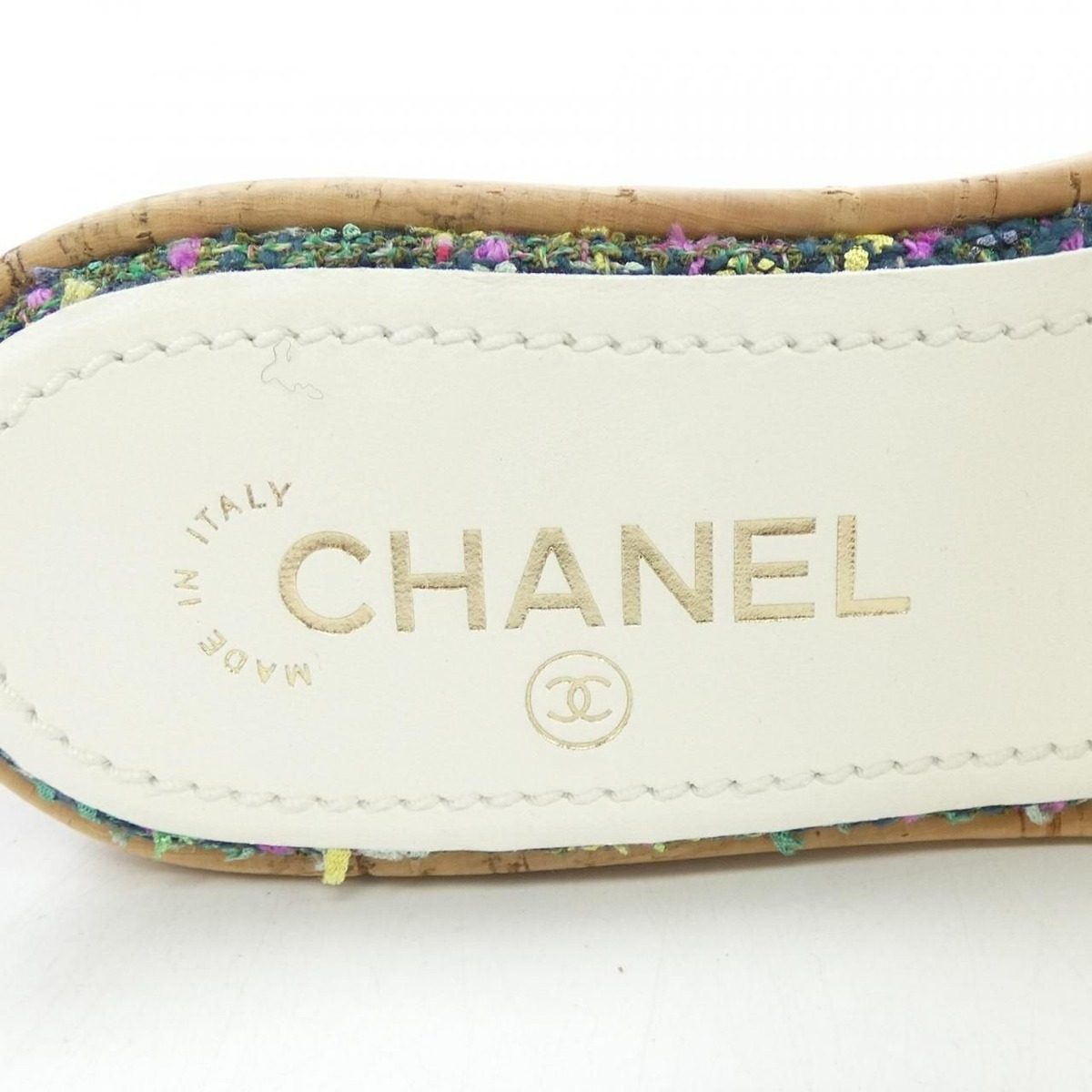 Chanel Sandals Green — view 6