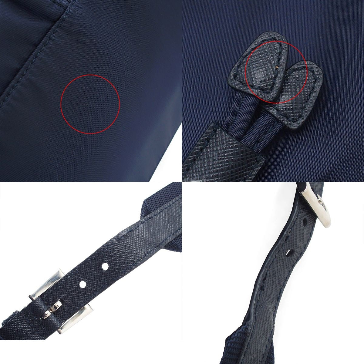 Prada Small Re-Nylon Backpack Blue Nylon — view 8