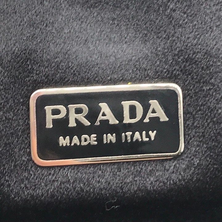 Prada Velour Hand Black Mini Bag Purse