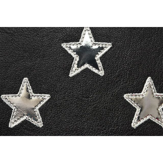 Saint Laurent Wallet YSL Foldable Star Leather Black — view 8