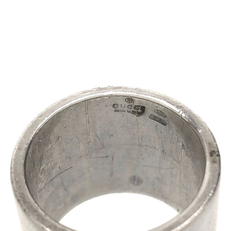 Gucci Square Cut Silver Ring Silver About Size 11