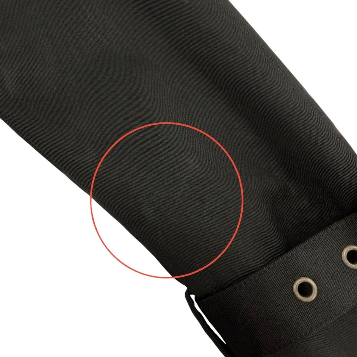 Saint Laurent Paris Logo Button Leather Trench Coat with Belt Black 36 — view 12