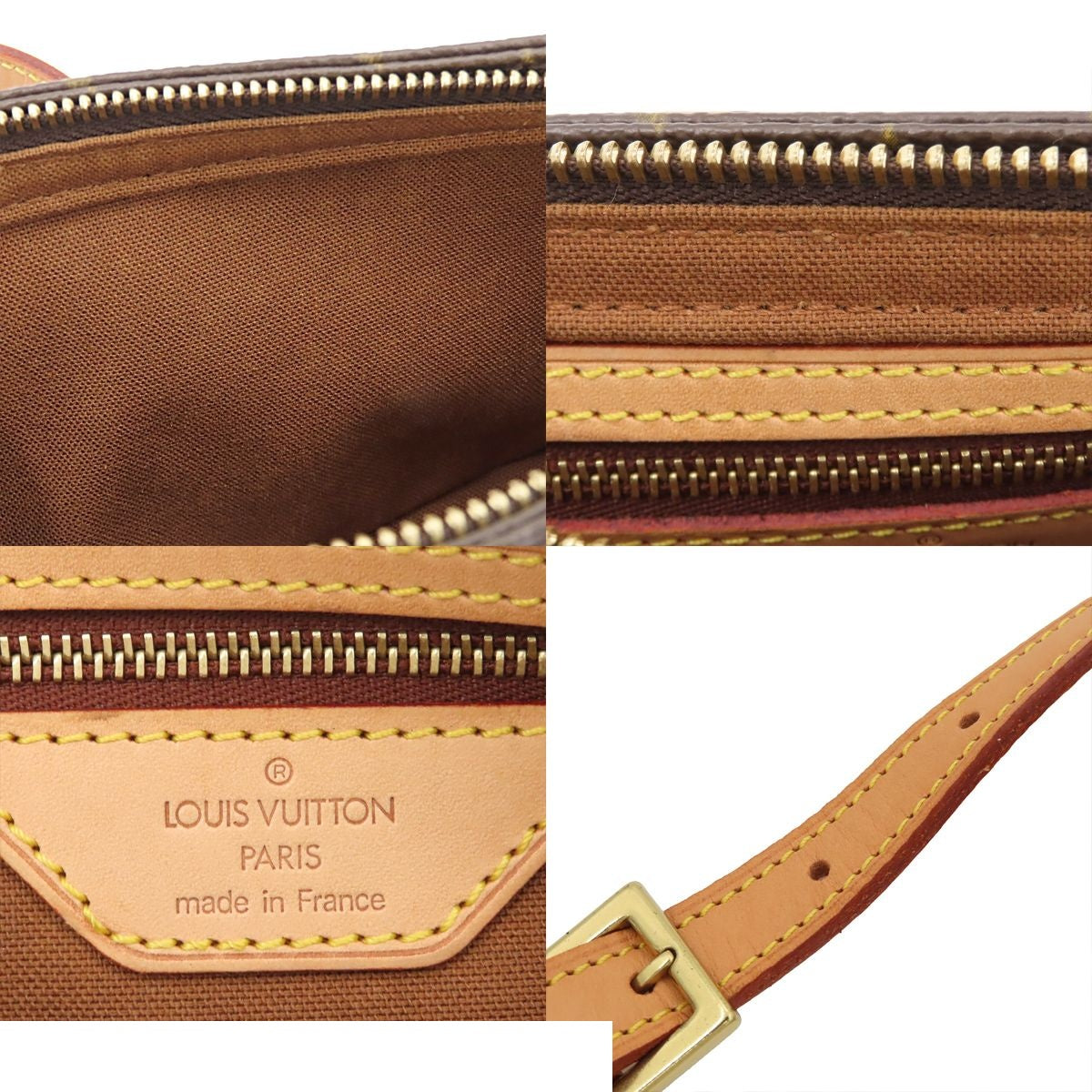 Louis Vuitton Trotor Brown Gold Monogram Canvas Shoulder Bag — view 8