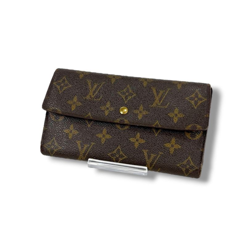 Louis Vuitton Monogram Leather Portefeuille Sarah Bifold Long Wallet