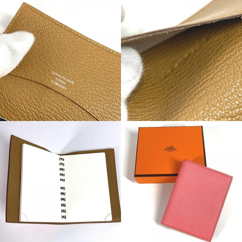 Hermes Notebook Cover Agenda PM Agenda PM Leather Rose Azalea Pink