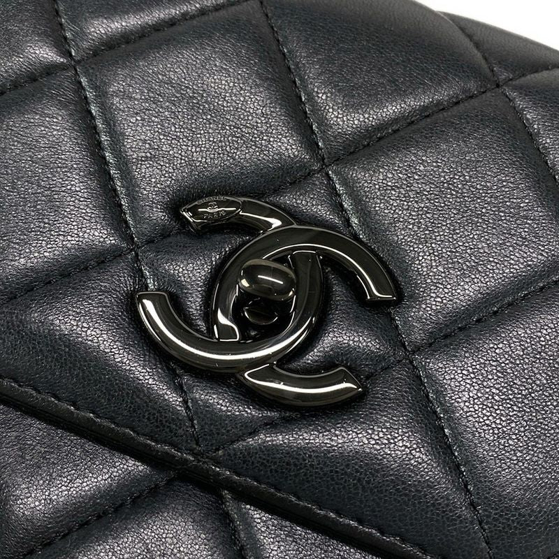 Chanel Handbag Trendy Cc/small Top Handle Flap Bag A92236 Black Lambskin