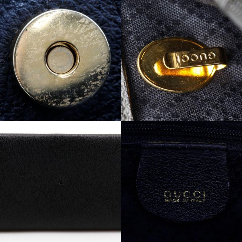 Gucci Bamboo Tote Old Gucci Suede Black Women's Tote Bag