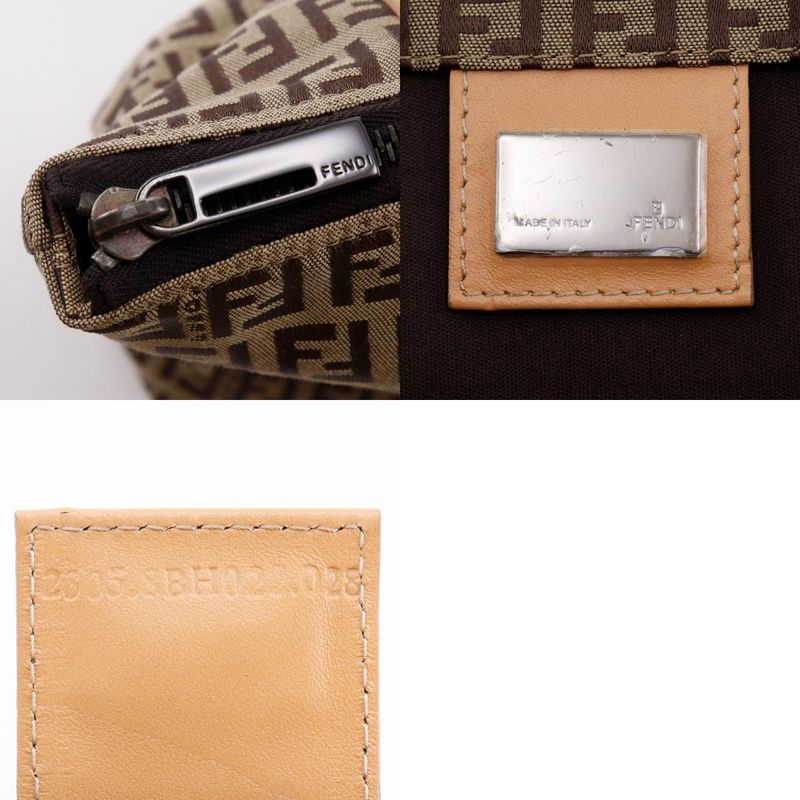 Fendi Zucchino 8bh022 Canvas Brown Women's Tote Bag