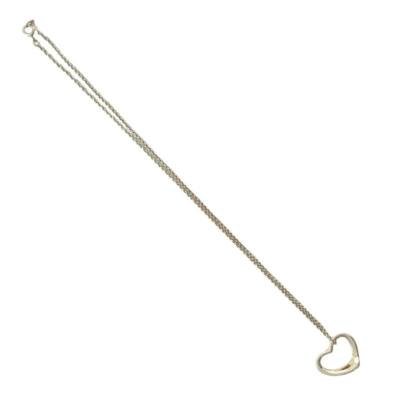 Tiffany & Co Open Heart Motif Silver 925 Necklace Pendant Accessori