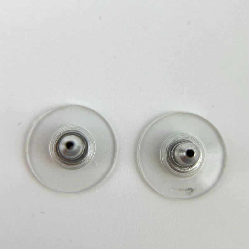 Chanel Coco Mark Accessories Earrings Silver A12V Vintage Ladies