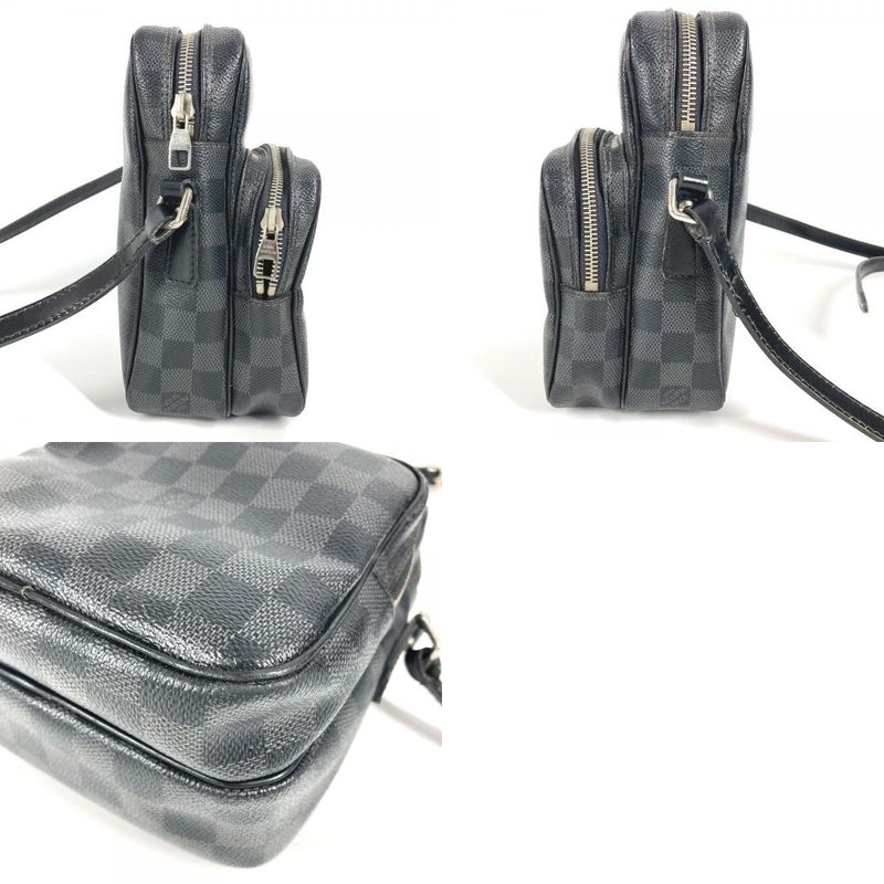 Louis Vuitton LEM Shoulder Bag N41446 Damier Graphite Canvas Black