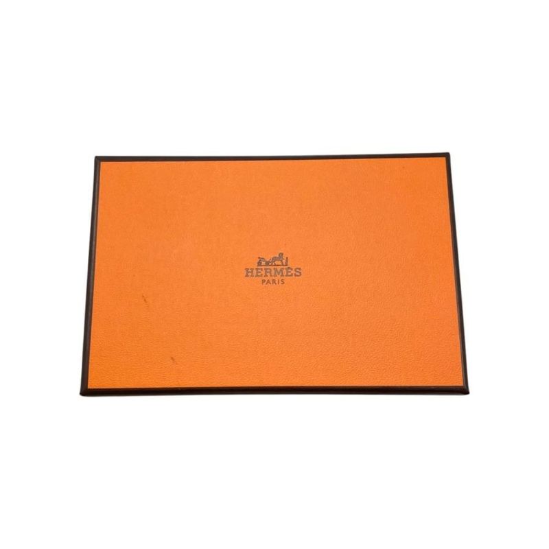 Hermes Card Case Coin Case Calvi W Vaux Epson Noir Black Hermes