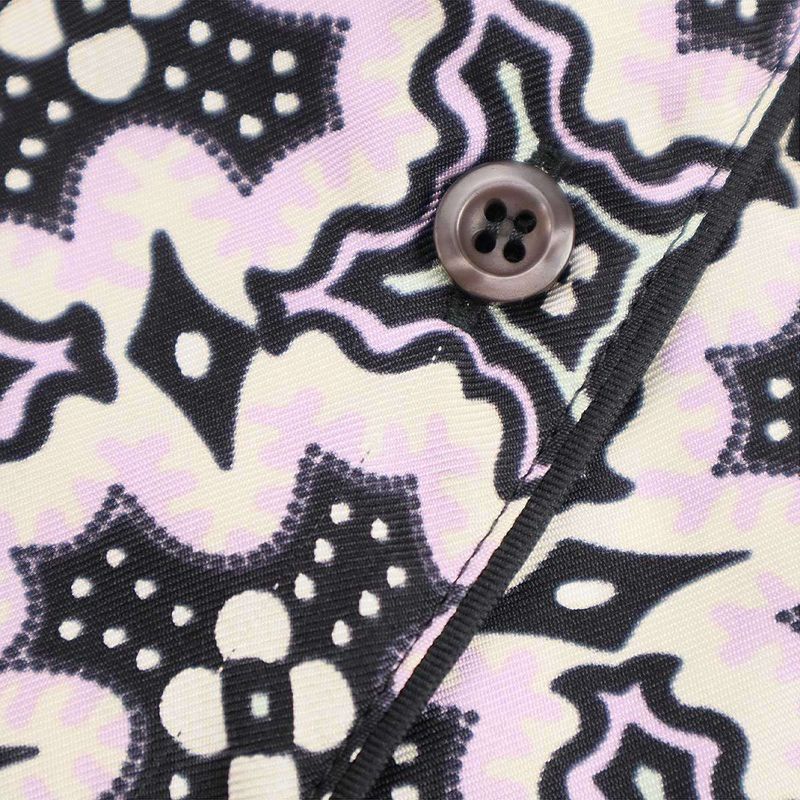 Prada 20ss Graphic Silk Blouse Shirt P496a Pink 40