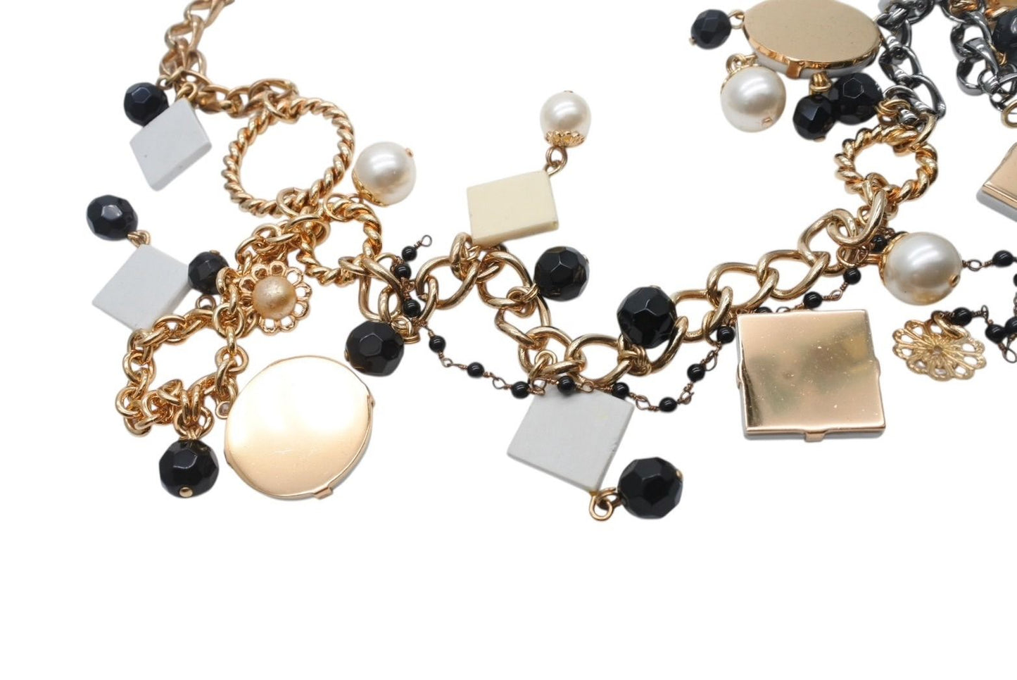 Dolce & Gabbana Necklace Mexican Tile Style Brass Terracotta — view 8