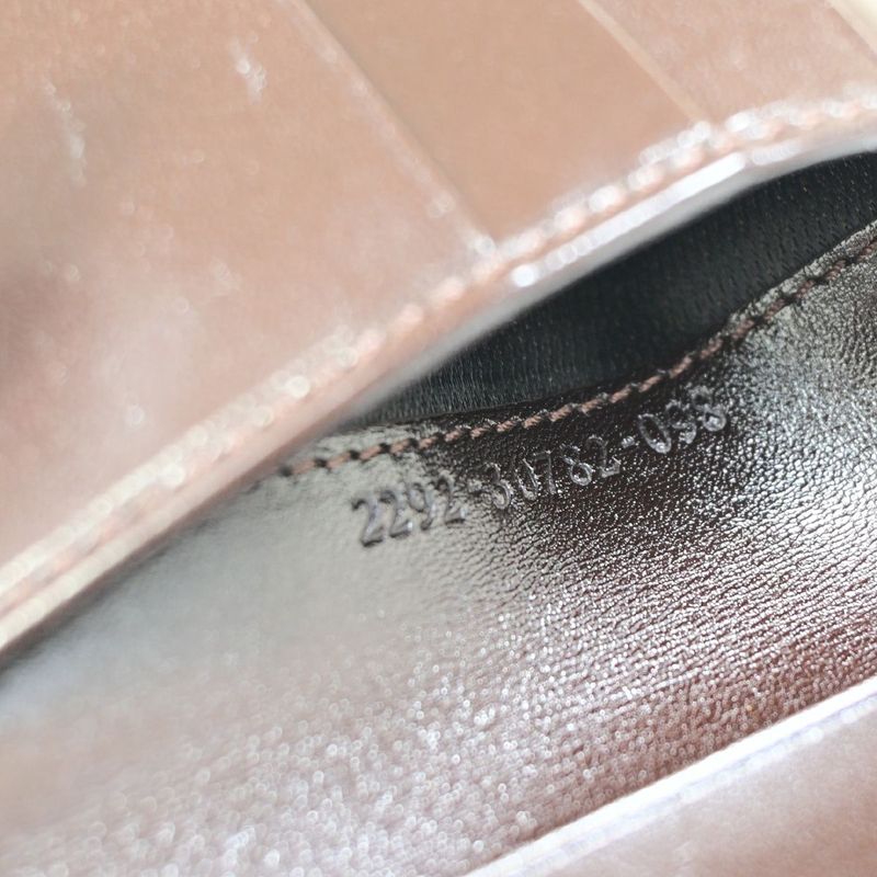 Fendi Bifold Wallet Zucca Pattern Clasp Leather 09bs116