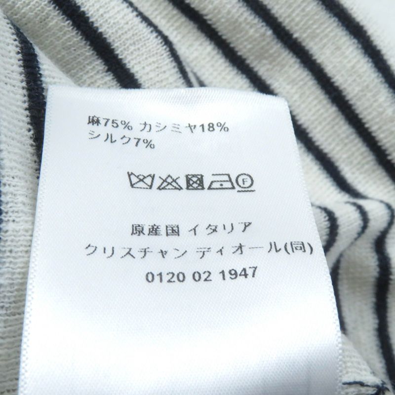 Christian DIOR 24SS 444s67am785 Linen Cashmere Silk Blend Sailor Collar