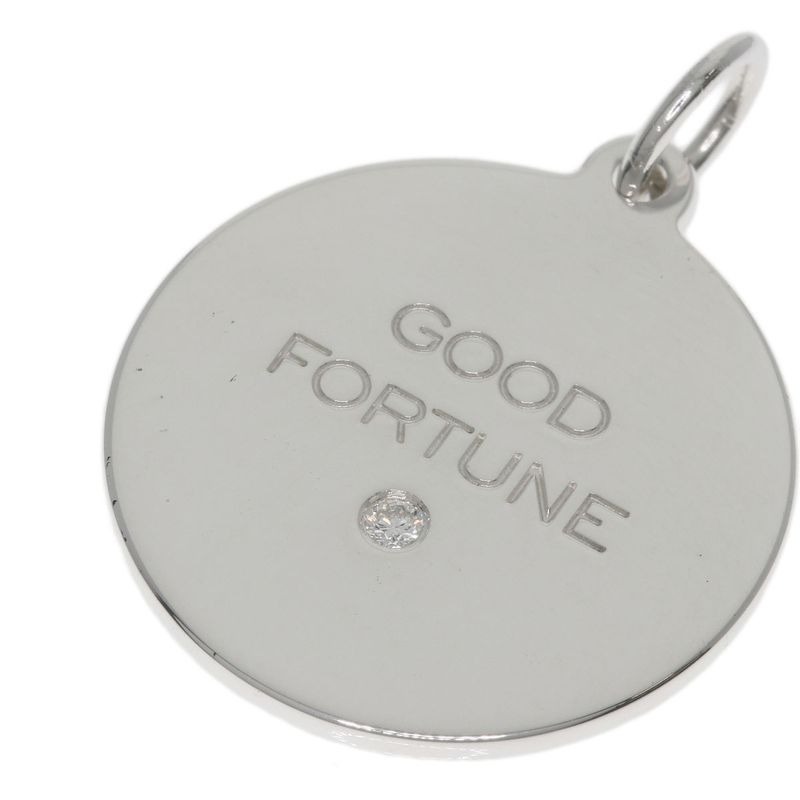 Tiffany & Co Round Plated Diamond Pendant Top SV Ladies