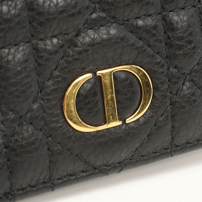 DIOR Bifold Wallet Dior Caro Bifold Wallet Leather Women