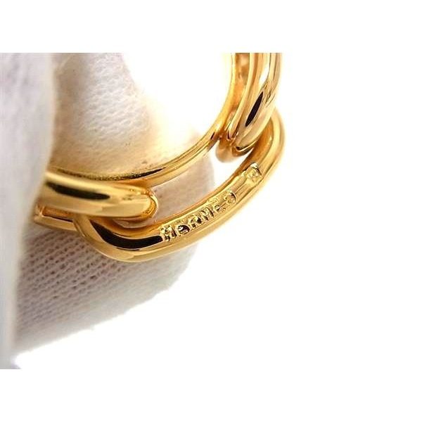Hermes Chaine D'ancre Lucade Legato Scarf Ring Closure Gold — view 3
