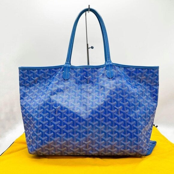 Goyard Saint Louis PM Blue Shoulder Tote Bag & Pouch