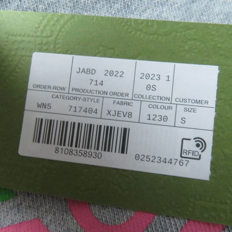 Gucci 23SS 717404 100% Cotton Interlocking G Print Long Sleeve Sweatshirt Grey