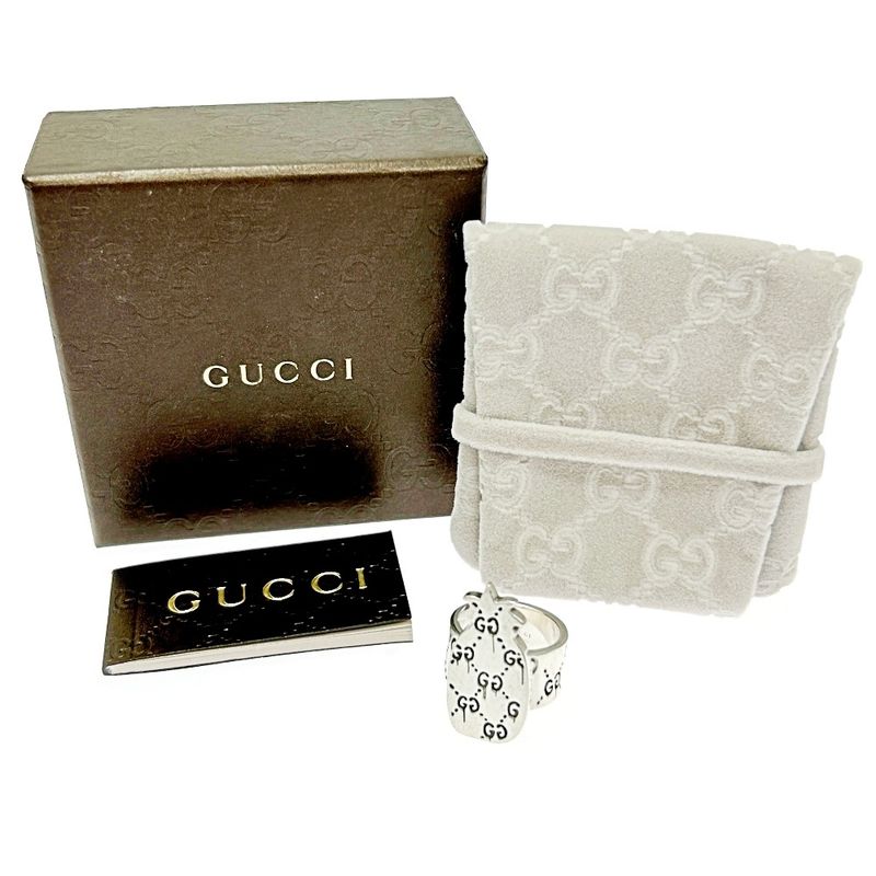 Gucci Silver Ghost Pineapple Ring 23.8g 925 Engraved 307541 Ring
