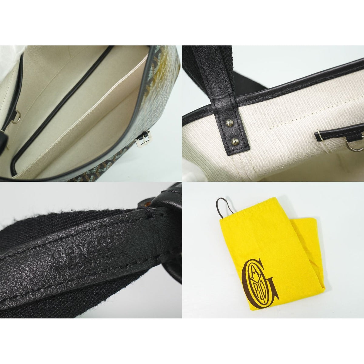 Goyard Capetien MM Shoulder Bag Pochette Black — view 9