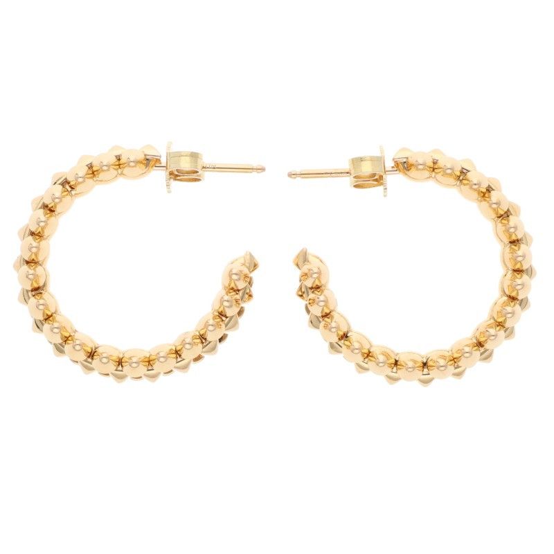 Cartier Crushed De Cartier SM 18K Yellow Goldearrings Men's