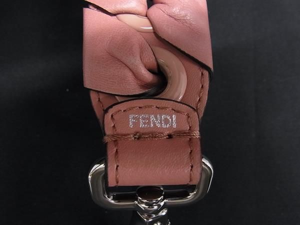 Fendi Strap You Leather Handle Strap For Bags Ladies Pink Bk5954