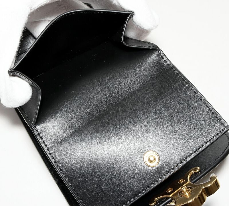 Celine Bifold Wallet With Coin Purse Triomphe Small Flap Wallet Shiny Calfskin