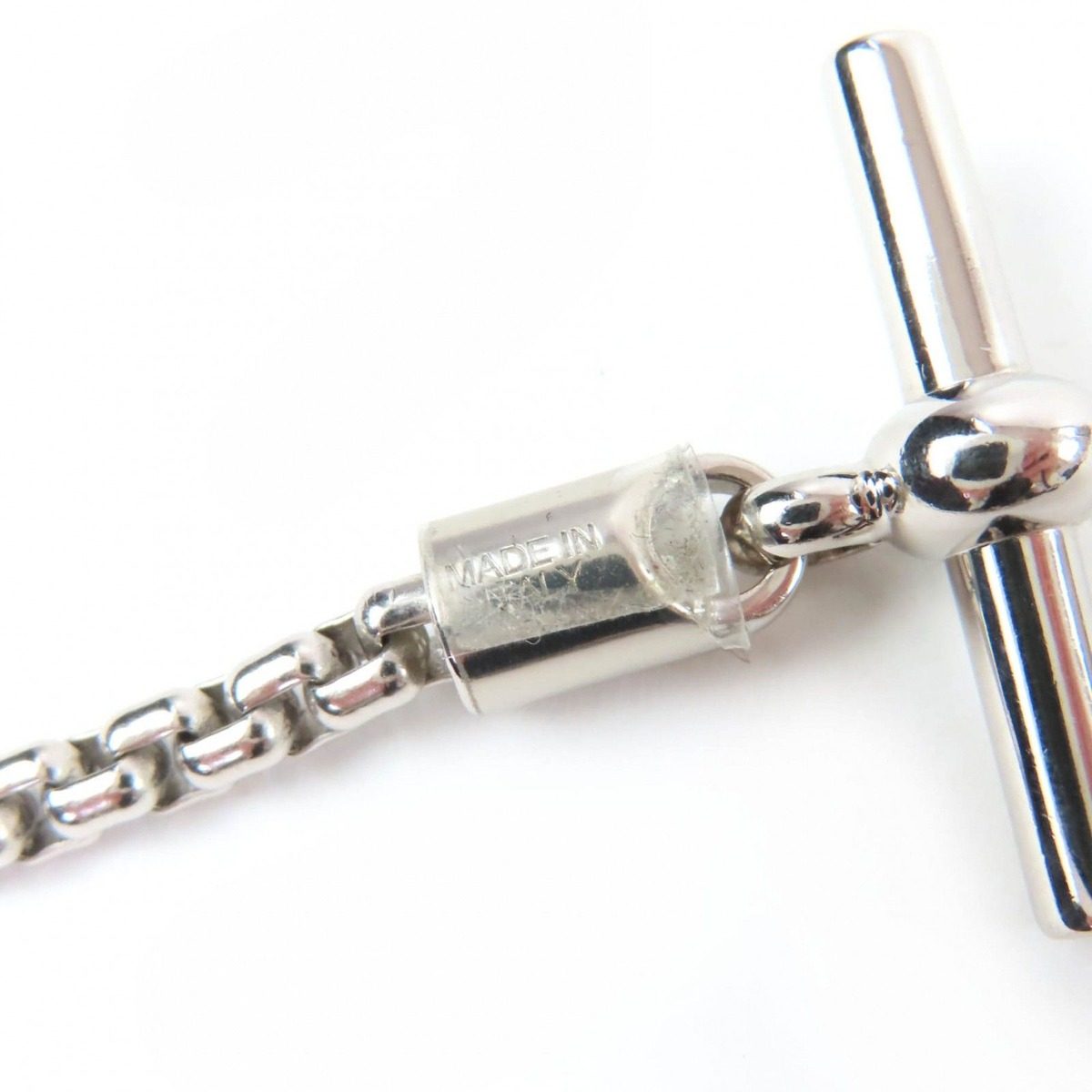 Hermes Meli Melo H Logo Pendant Necklace Silver Black — view 9