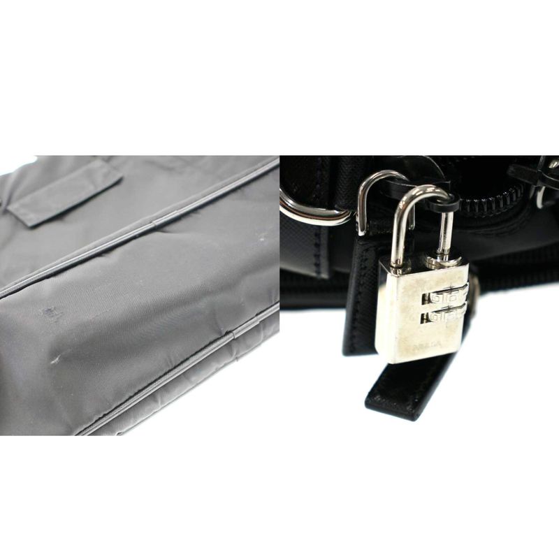 Prada V407s Nylon Briefcase - Black