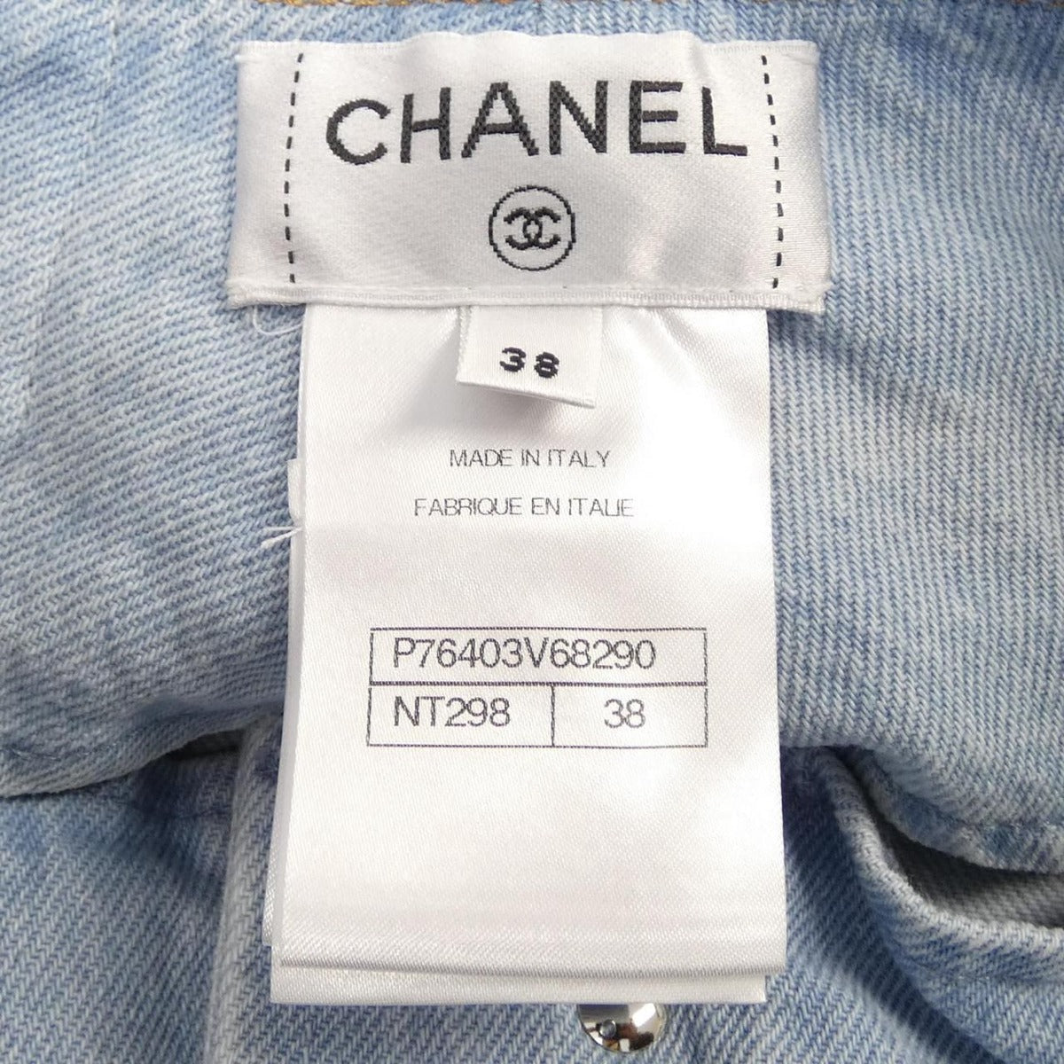Chanel Shorts Blue 38 Orange — view 4