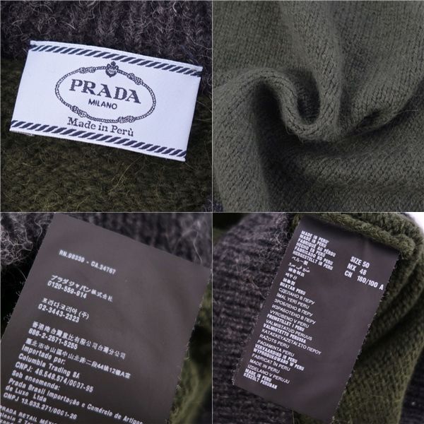 Prada Knit Sweater Long Sleeve Long Sleeve Alpaca Tote