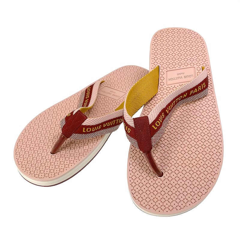 Louis Vuitton Monogram Flower Rubber Flip Flops Sandals