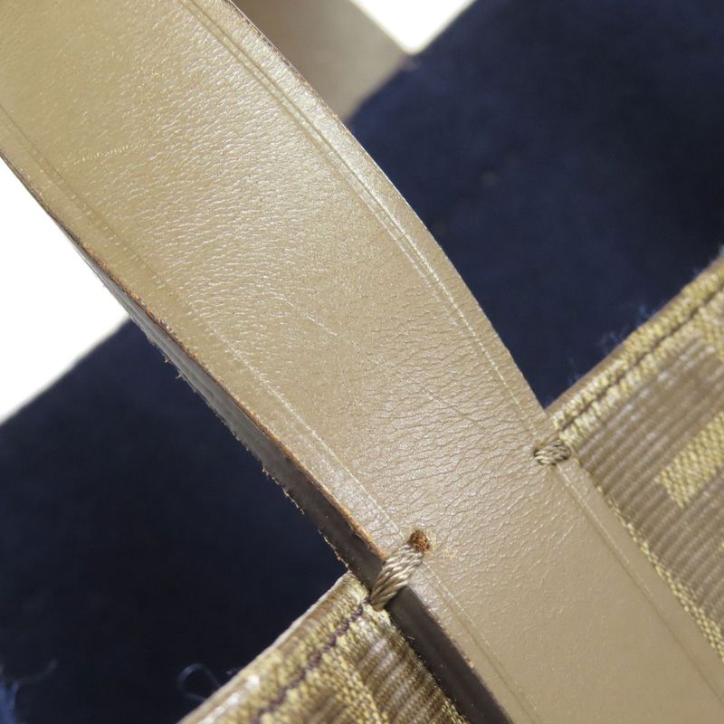 Fendi Fila Collaboration Zucca Pattern Tote Bag Coated Canvas Women