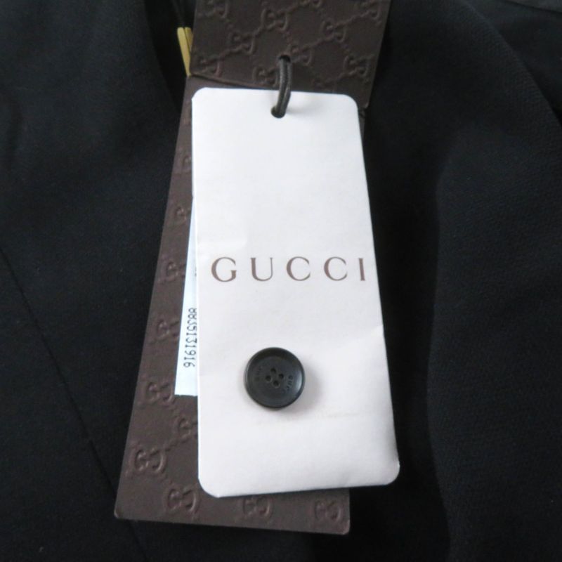 Gucci 292855 Center Press Flared Pants With Interlocking Ghardware Black 38