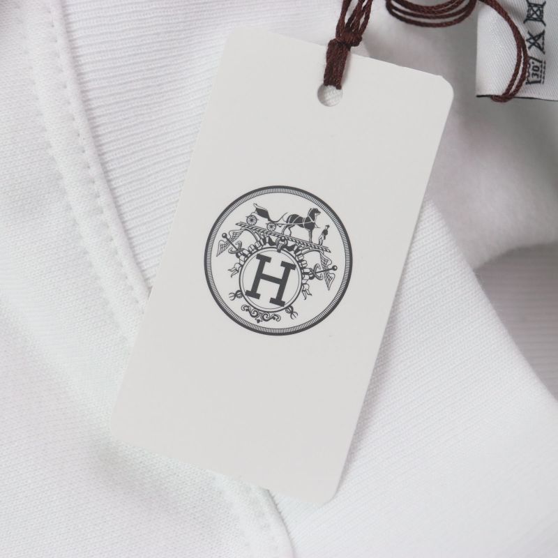 Hermes 23SS Scubh 100% Cotton Crewneck Pullover Sweatshirt White XS With Box