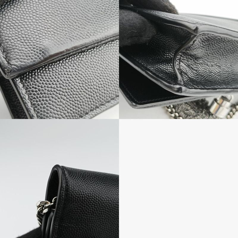 Yves Saint Laurentyves Saint Laurent Kate Black Caviar Skin 452159 Hpp4521590119